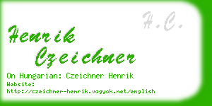 henrik czeichner business card